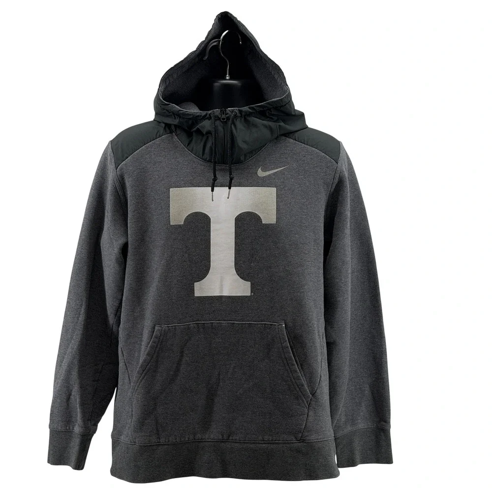 Nike Tennessee Volunteer Hoodie Mens Large Pullover Mixed Media Athletic